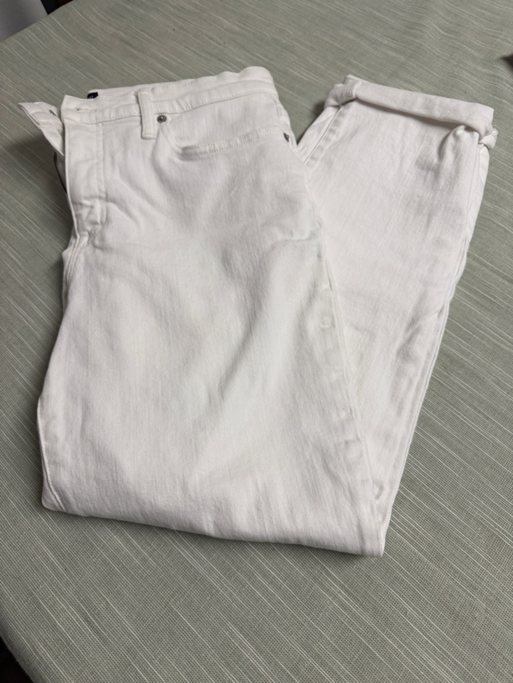 Women’s J Crew Factory slim boyfriend white jeans size 29